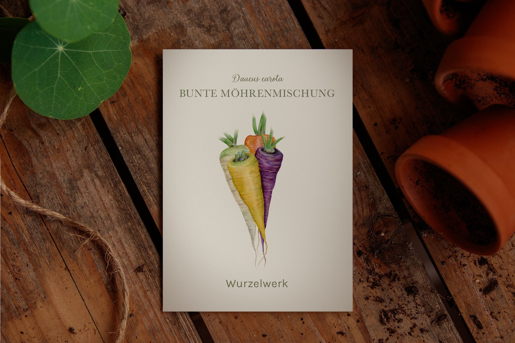 Saatguttütchen "Bunte Karottenmischung"