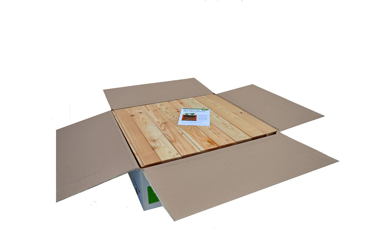 Hochbeet eingepackt in Packung