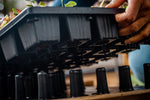 Grosse Aushebeplatte mit Quickpot im Detail