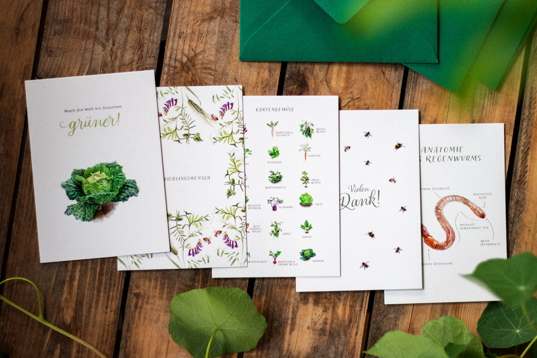 Postkartenset mit 5 Postkarten