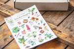 Saatgutbox mit Stickerbogen