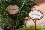 Kräuterschilder "Schnittlauch" und "Rosmarin"