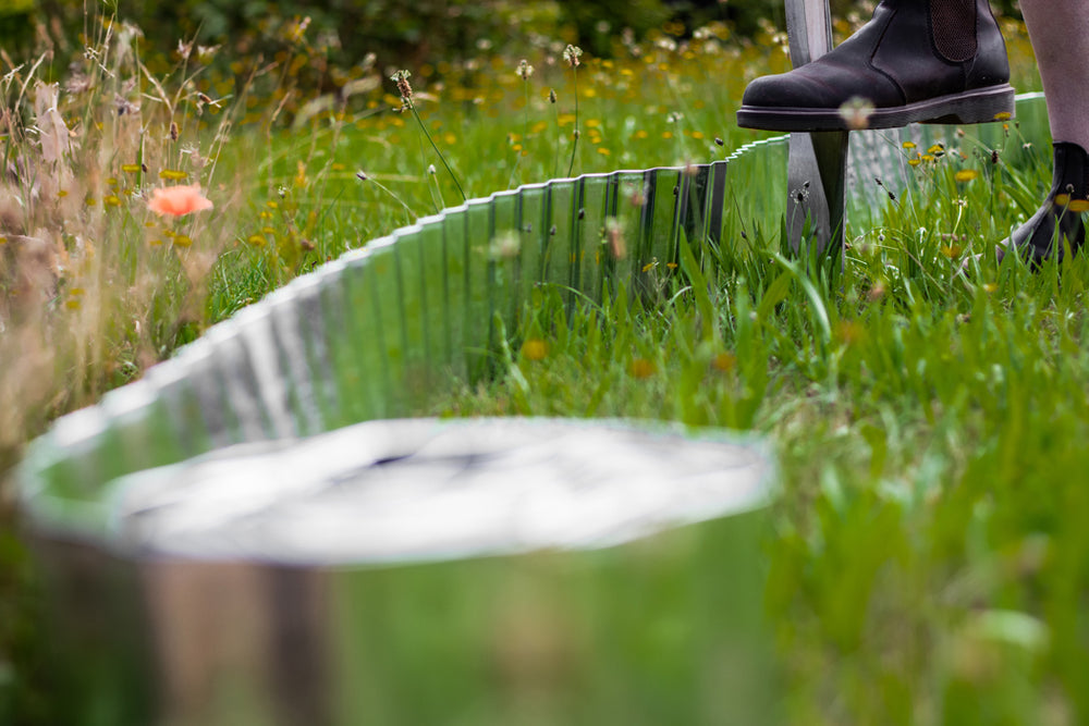 Rasenkante aus Metall
