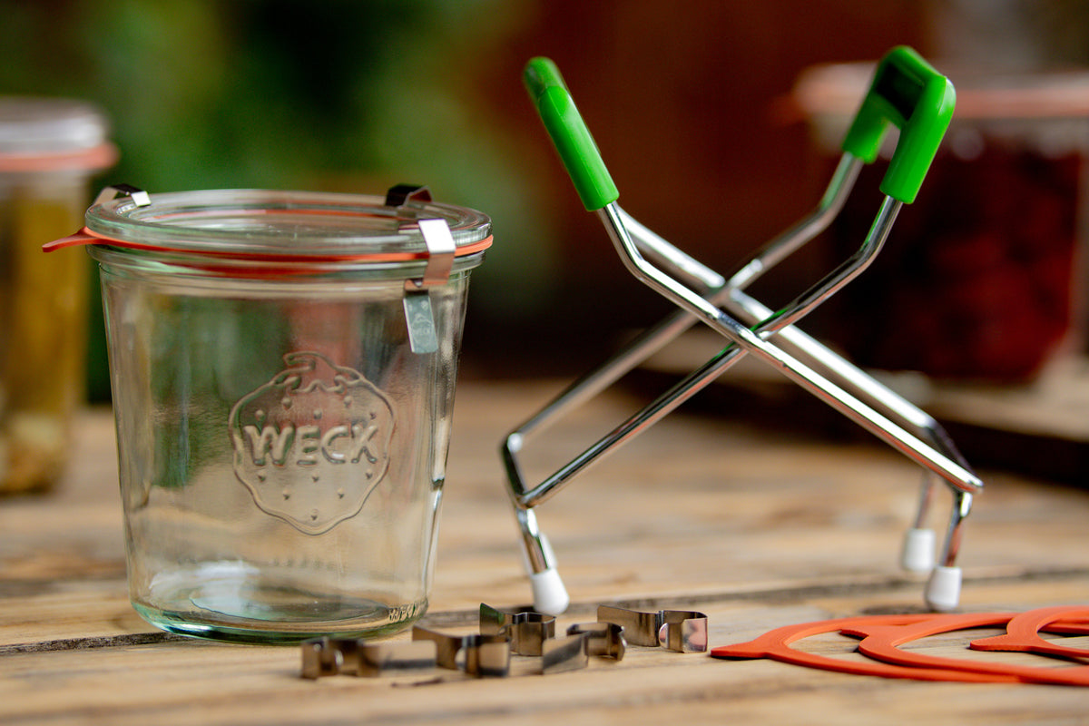 Weckglas mit Zubehör