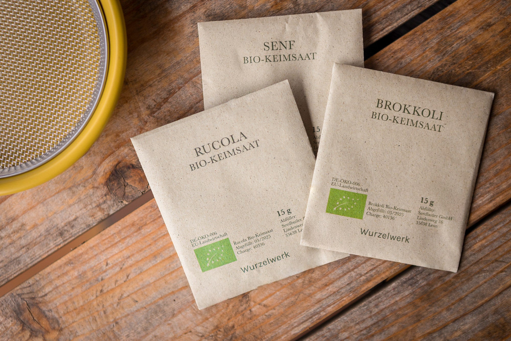 3 Packungen Bio-Keimsaat